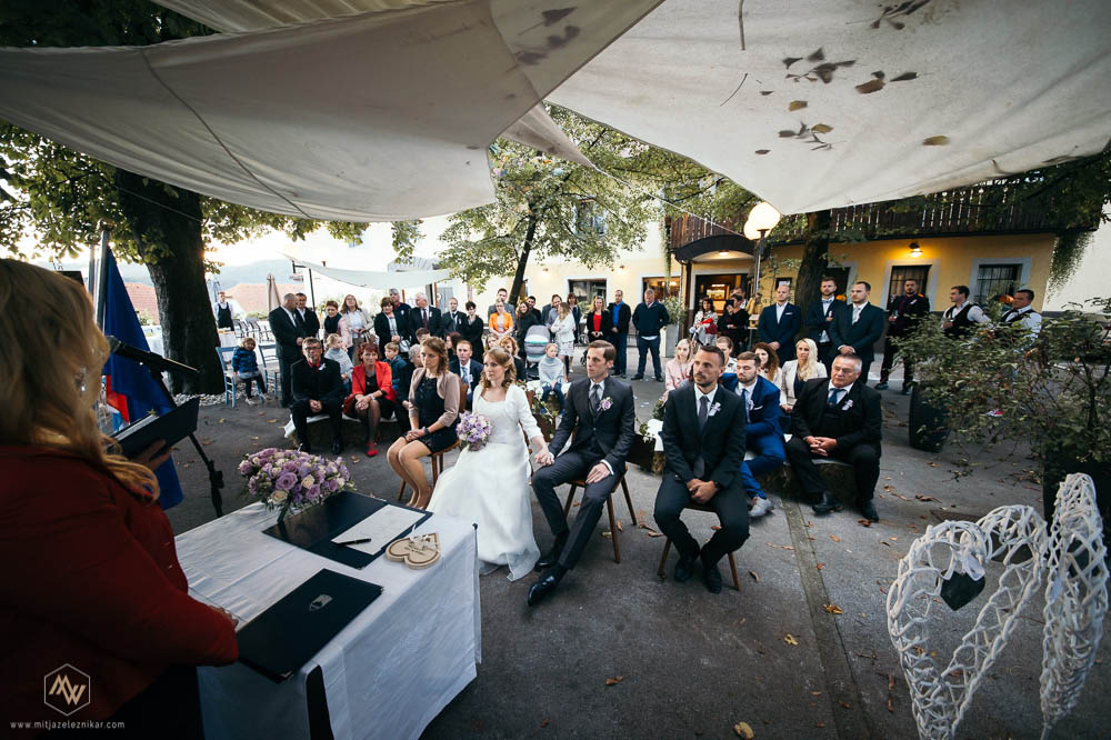 Fotografiranje poroke Ljubljenski Grad Gostilna Mihovec